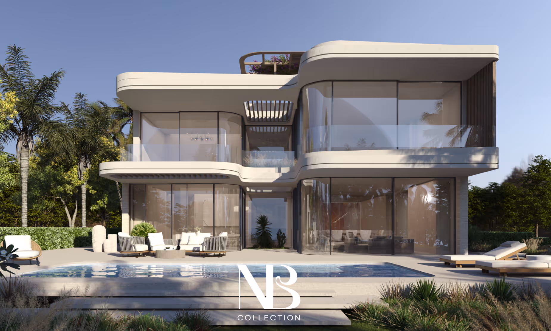 The NB Collection on Hayat Island offers an exclusive range of bespoke beachfront villas, designed for refined coastal living. Situated in the picturesque Ras Al Khaimah, these villas provide a tranquil, natural setting — perfect for homeowners seeking a private seaside retreat. The villas blend luxury and comfort, offering a unique opportunity to live close to nature in a serene environment.