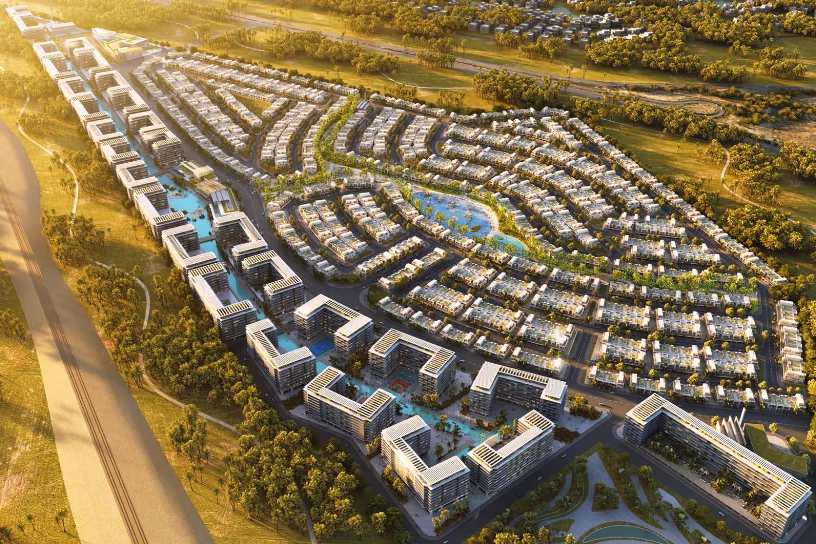 Riverside Views Apartments projectafbeelding Dubai vastgoed