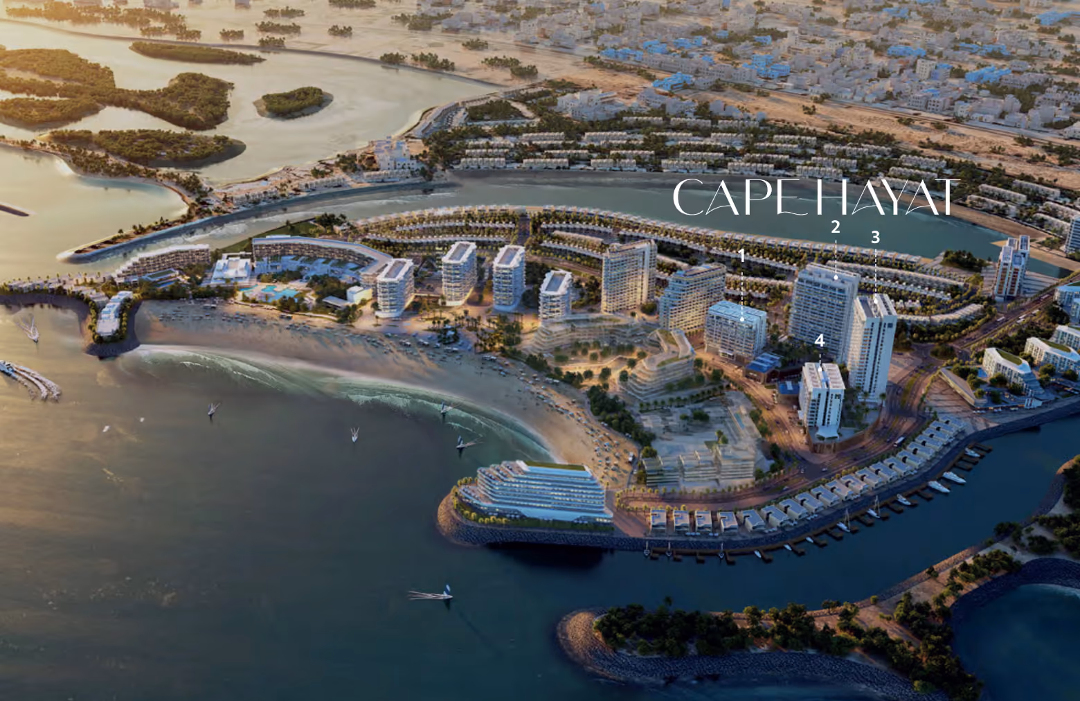 Cape Hayat projectafbeelding Dubai vastgoed