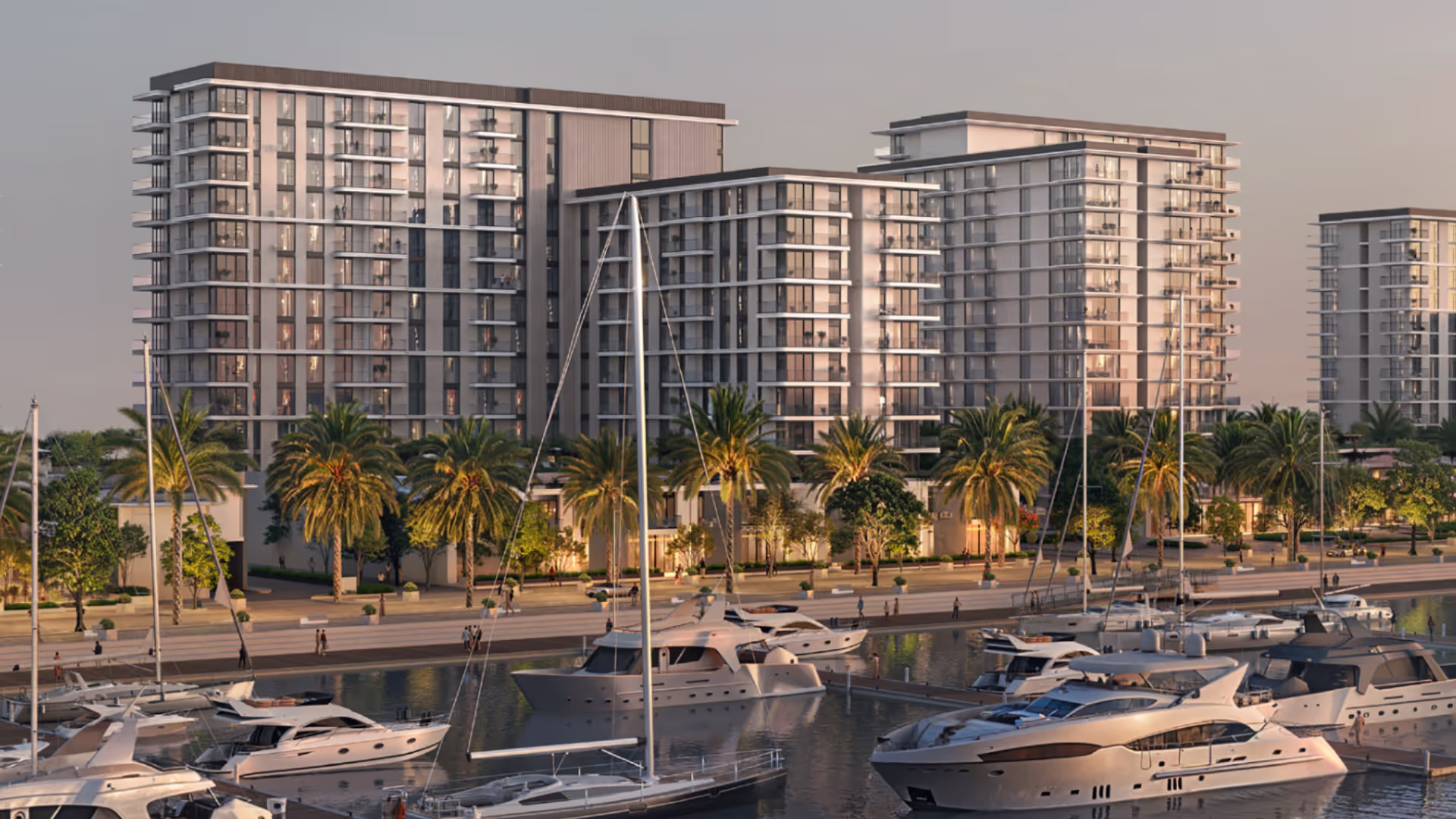 Pier Point at Rashid Yachts & Marina, developed by Emaar Properties, offers luxury 1-, 2- and 3-bedroom apartments and 3-bedroom townhouses along the Arabian Gulf in Dubai. The residences feature panoramic views and access to modern marina amenities. The open-plan living spaces are flooded with natural light and showcase a contemporary design. The two towers are interconnected, creating a seamless indoor-outdoor transition. The location offers a vibrant atmosphere with restaurants, boutiques and cafés along the promenade, perfect for an evening out or a leisurely stroll. The project is situated close to charming old Dubai, with modern downtown Dubai just a short distance away.