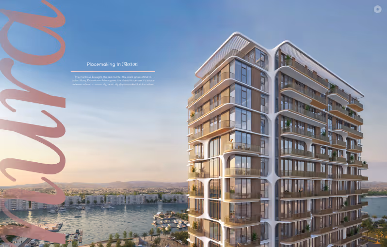 Nura is the first luxury residential project on the central boulevard of Mina Al Arab, located on the exclusive Raha Island in Ras Al Khaimah. The building offers a mix of studios, apartments and penthouses, all designed with views of the lagoon, park or sea. With over 30 amenities, smart-home technology, and direct access to beach, retail and dining, Nura exemplifies modern coastal urban luxury. Situated just 10 minutes from the upcoming Wynn Resort & Casino, this project combines an exceptional lifestyle with strong investment potential.